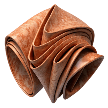magnificent rustic Folded Fabric Effect with Depth Illusion Cutout original png