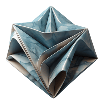 beautiful vintage Folded Paper Effect with Depth Illusion Transparent exclusive png