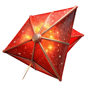 vibrant classic Folded Solar Sail Ready for Deployment Transparent high resolution png