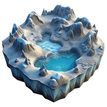 extraordinary traditional Frozen Fjord Landscape Aerial View Cutout original png