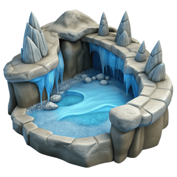 wonderful modern Frozen River in Gelid Grotto Cutout png