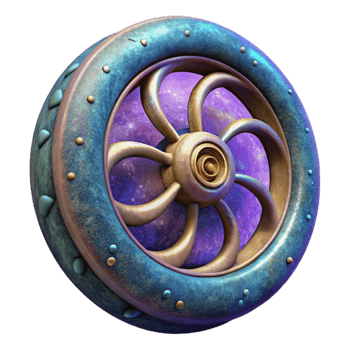 magnificent classic Galactic Cartwheel Isolated with Detailed Texture genuine png
