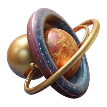 wonderful creative Galactic Orchestra Transparent Background Side Angle png