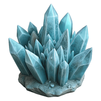 wonderful abstract Gelid Grotto Ice Crystals Close Up Isolated high quality png