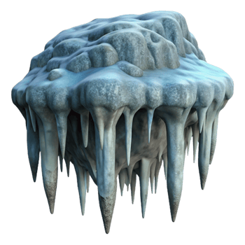 magnificent contemporary Gelid Grotto Icicles Close Up Cutout premium png