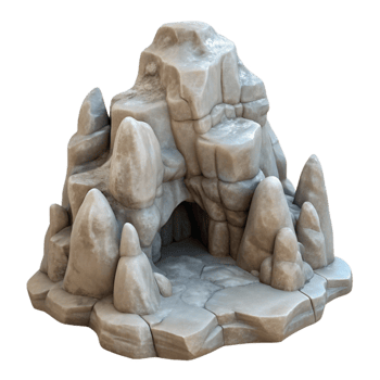 magnificent classic Gelid Grotto Rock Formations Transparent Background authentic png