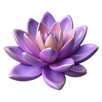 extraordinary classic Generated Flower Isolated Lavender Gradient Petals exclusive png