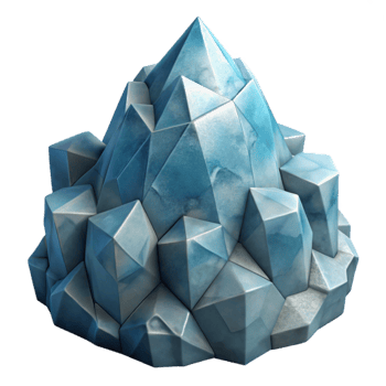 wonderful abstract Geometric Ice Sculpture Cutout Winter Wonderland Isolated Element genuine png