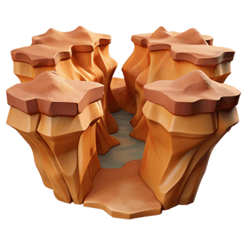 stunning traditional Glimmering Gorge Cutout Sparkling Canyon Isolated Element high quality png