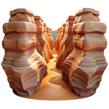 impressive contemporary Glimmering Gorge Cutout Sparkling Canyon Isolated Element professional png