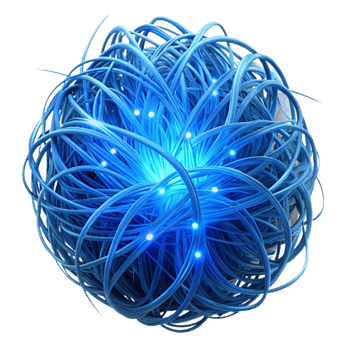 magnificent vintage Glowing Blue Strands Web of Darkness Cutout high resolution png
