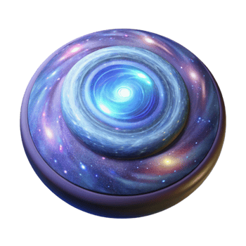 stunning traditional Glowing Cartwheel Galaxy Isolated with Detailed Texture original png