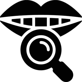 Stomatology, Oral, Mouth Glyph Solid Icon vector