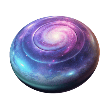 vibrant classic Glowing Nebula Cartwheel Galaxy Isolated high quality png