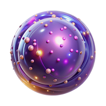 magnificent minimalist Glowing Particles in Circular Motion Transparent professional png