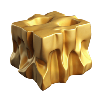 vibrant rustic Golden Cliffside Cutout Isolated on Transparent detailed png