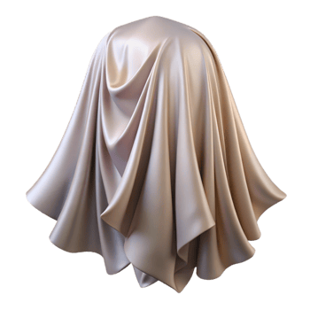 dramatic creative Gossamer Drape Cutout Flowing Shape Transparent Background png