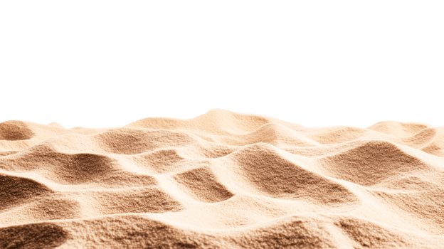 Desert sand dunes waves backdrop texture background, cut out transparent png