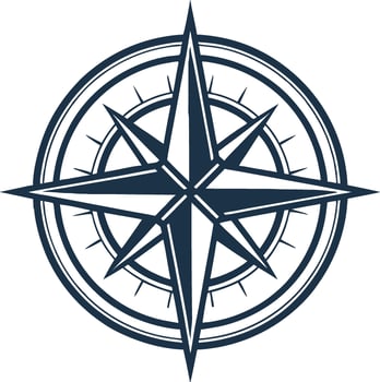 Intricate Compass Rose Design for Adventure Themed Projects and Navigation Symbols vector