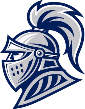 Masculine Knight Helmet Logo for Sports Teams and Gaming Branding vector