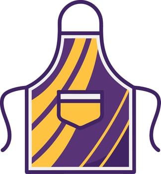 Colorful Striped Kitchen Apron Design for Cooking Baking and Culinary Enthusiasts vector