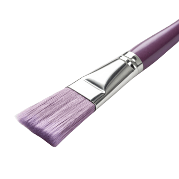 close up of purple paintbrush with soft bristles, perfect for artistic projects and creative expression png