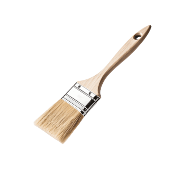 wooden paintbrush with natural bristles, ideal for painting and crafting projects, showcasing its elegant design and functionality png