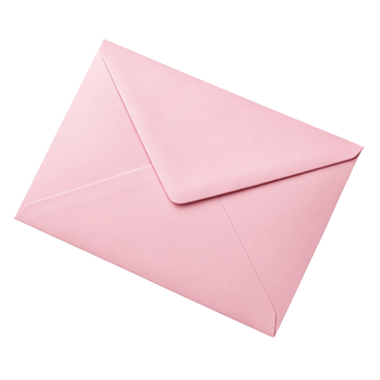 pink envelope with pointed flap, perfect for sending letters or invitations, adds touch of elegance and charm to any correspondence png
