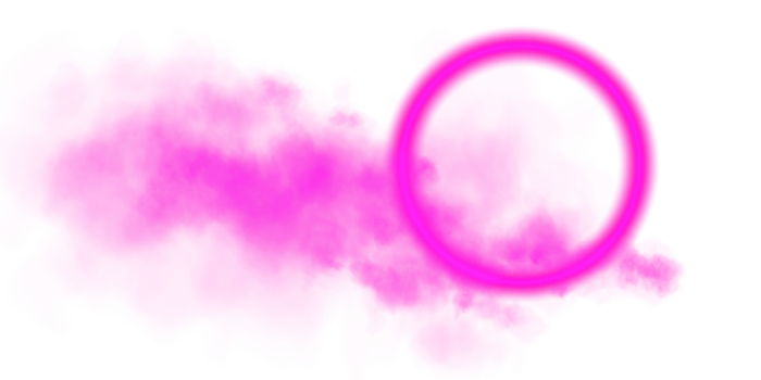 Presenting a Pink Smoke Effect combined with a Circle Overlay set against a Transparent Background in design png