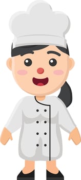 labour day character chef japanese manager plate restaurant poster culinary uniform job cooking line vector