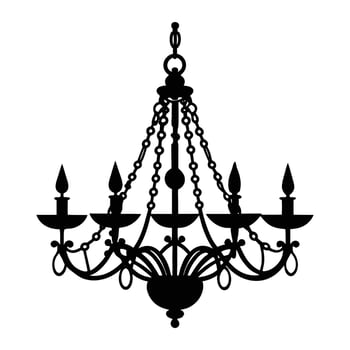 illustration of a chandelier vector