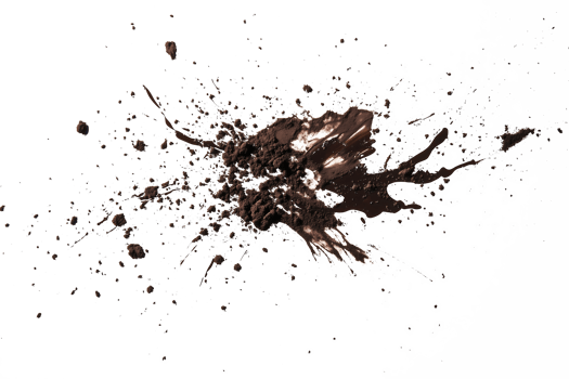Dark Paint or Ink Splash on a White Background, Perfect for Dynamic, Artistic, and Bold Visual Concepts png
