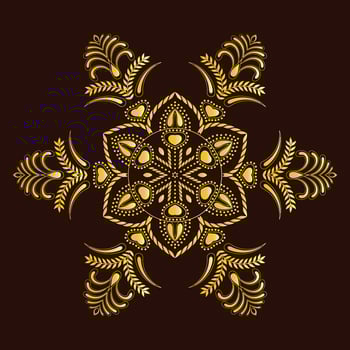 Mandala design number two vector