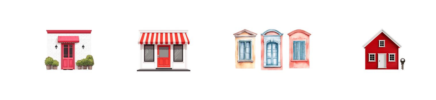 Various styles of architectural home designs , cut out transparent png