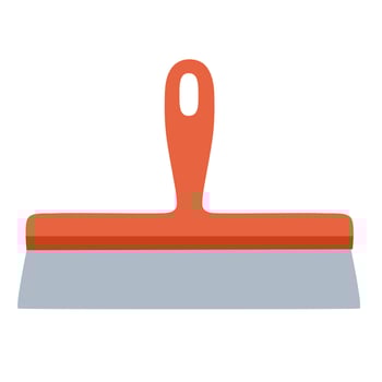 Plastering tool hand drawn flat illustration vector