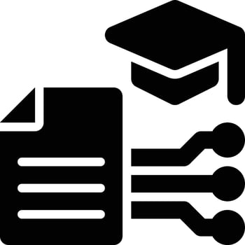 Data Science, Information System, Data Glyph Solid Icon vector