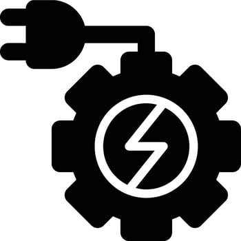 Electrical Engineering, Electric, Engineering Glyph Solid Icon vector