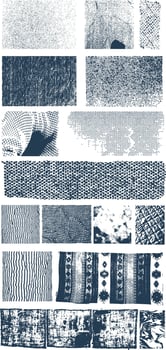 A collection of different textures and patterns vector