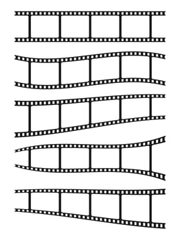 Black and White Movie Strip Design vector