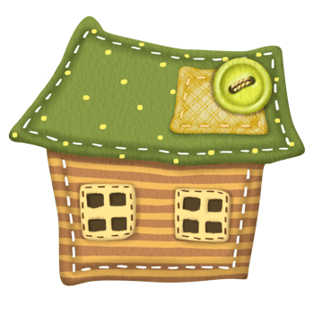 Watercolor illustrations of a cozy textile house. For printing postcards, notebooks, stickers, dishes, T-shirts, design of websites on sewing and handicrafts. For printing on children's products png