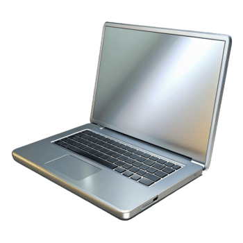 immaculate dramatic bohemian A closed laptop computer, sleek and silver with Transparent Background museum quality png