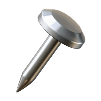 magnificent rustic Professional render, isolated cutout, single nail, metal, hyper-specific with Transparent Background authentic png