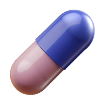 magnificent sought-after Hyper-specific, isolated cutout, single pill, capsule, professional render with Transparent Background png