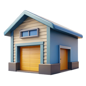 spectacular melancholic minimalist Garage door, sectional, residential architecture with Transparent Background fine detail png