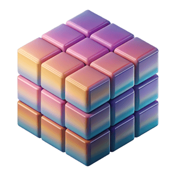 dramatic abstract Gradient Blocks Creating Depth Illusion Cutout original png
