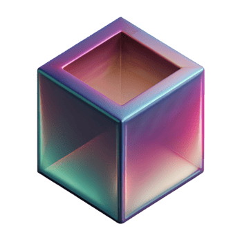 extraordinary creative Gradient Cube with Inner Shadow Transparent Background detailed png