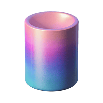 beautiful rustic Gradient Cylinder with Shadow Depth Illusion Cutout png