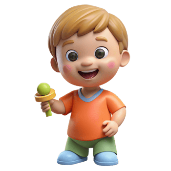 glorious traditional Smiling toddler playing with toy, childhood portrait, with Transparent Background crisp png