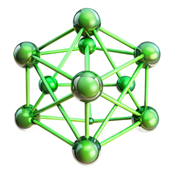 immaculate passionate victorian A complex, interconnected network of glowing green lines with Transparent Background crisp png