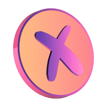 3d X Button png
